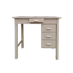 Retro Vintage Bureau, Desk Met Ladeblok, Bureautje thumbnail 1