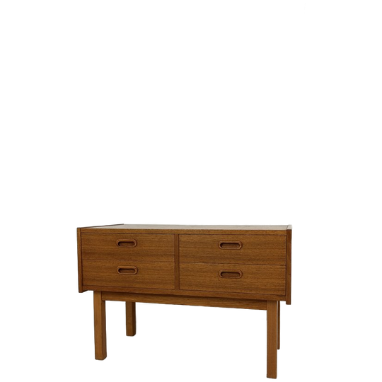 Scandinavisch Vintage Teak Fineren Ladekast Renal 1