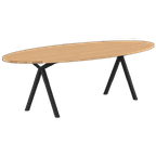 Studio Henk Eettafel Slim X Type Hardwax Olie Naturel, Ovaal thumbnail 1