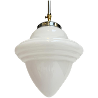 Opaalglazen Art Deco Plafondlamp Uit De 1960’S