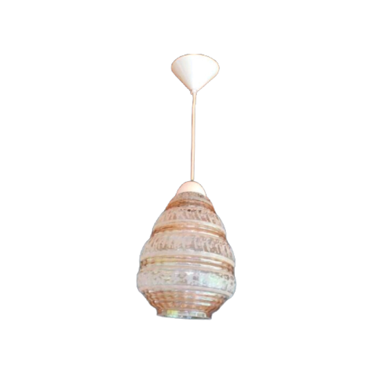 Italiaanse Glazen Hanglamp Jaren 60 1