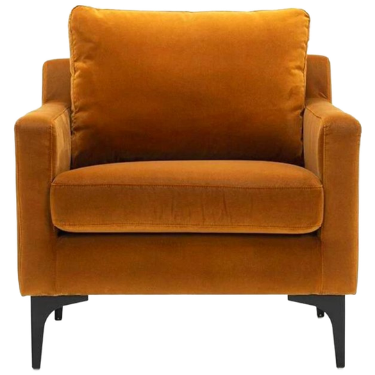 Sofacompany | Astha Sessel Velour Matt Amber 1