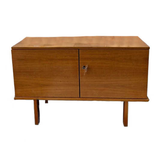 Vintage Kast / Dressoir Blond Strakke Poot 70s 1