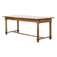 Prachtige Antieke Franse Boeren Eettafel Van Eikenhout Met 2 Lades En Originele Details