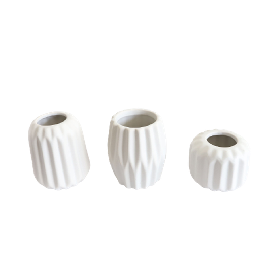 3 - Set Mini Origani Vaasjes <<<brand>>>, Anno Nu 1