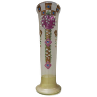 Art Nouveau Glazen Vaas, Belle Epoque Periode
