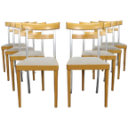 8x Postmoderne Eetkamer Stoel Arco, 1990s thumbnail 1