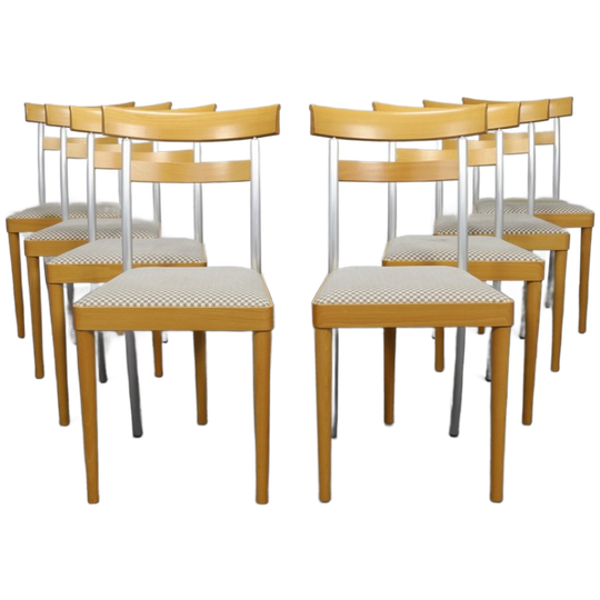 8x Postmoderne Eetkamer Stoel Arco, 1990s 1
