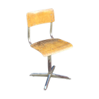 Industriele Schoolstoel Vintage Hoog Model thumbnail 1