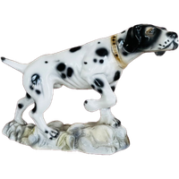 Grote Vintage Pointer Jacht Hond Keramiek