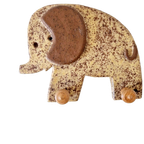 Vintage Kapstok Jaren 70 Keramieke Olifant Kapstokje thumbnail 1