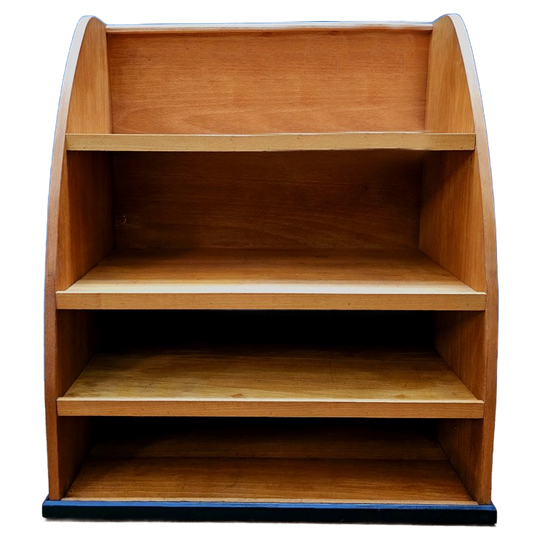 Vintage Kastje 'amsterdamse School' Stijl Schappenkast, Boekenkast. 1