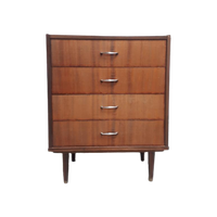 Strakke Vintage Ladekast Jaren 60 Chest Of Drawers