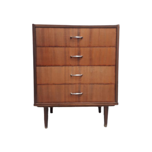 Strakke Vintage Ladekast Jaren 60 Chest Of Drawers