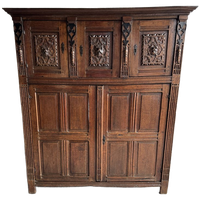 Antique Carved Wood Cabinet
