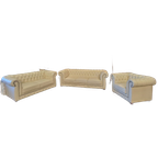 Chesterfield Cresswell Set 1 + 2 + 3--zits - French White thumbnail 1