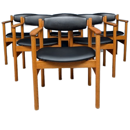 6x Deens Design Stoelen, Jørgen Bækmark, Fdb Møbler 1