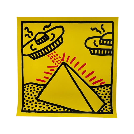 Keith Haring (1958-1990), Untitled, 1984, (pyramid With Ufos), 1