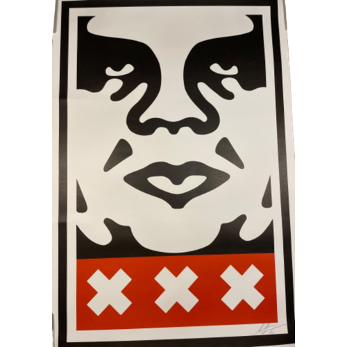 Shepard Fairey (Obey), Amsterdam Icon Xxx, Signed And Dated By Artist