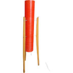 Novoplast Floorlamp Rocket Shape In Red 1960S thumbnail 1