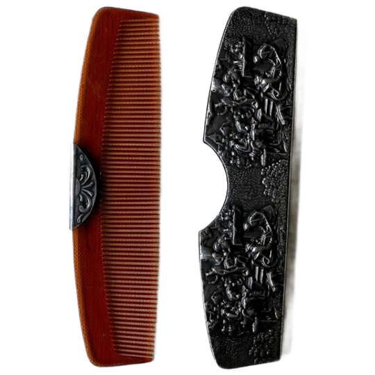 Vintage Silver-Plated Comb 1