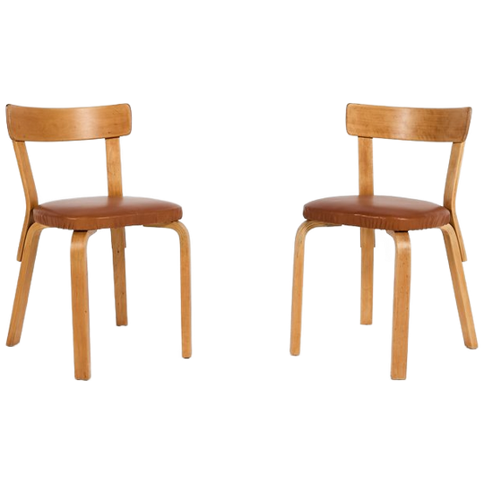 Pair Of Alvar Aalto Chairs From 1930’s 1