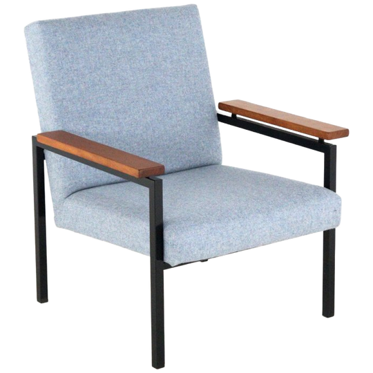 Vintage Gijs van der Sluis Fauteuil Vintage Stoel Nieuw Gestoffeerd 1