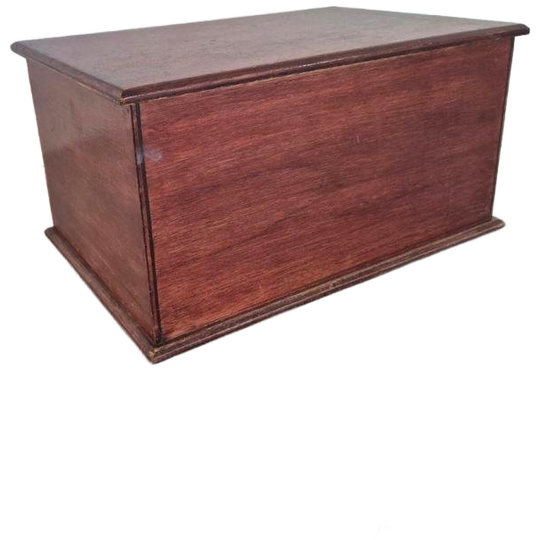 Grote Houten Kist Met Verschuifbaar Vak 1