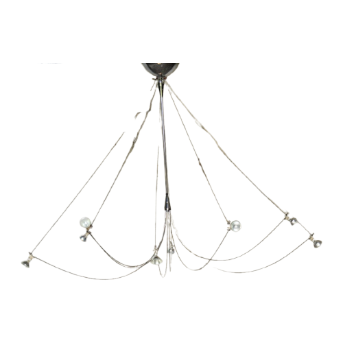 Italian Chrome Chandelier