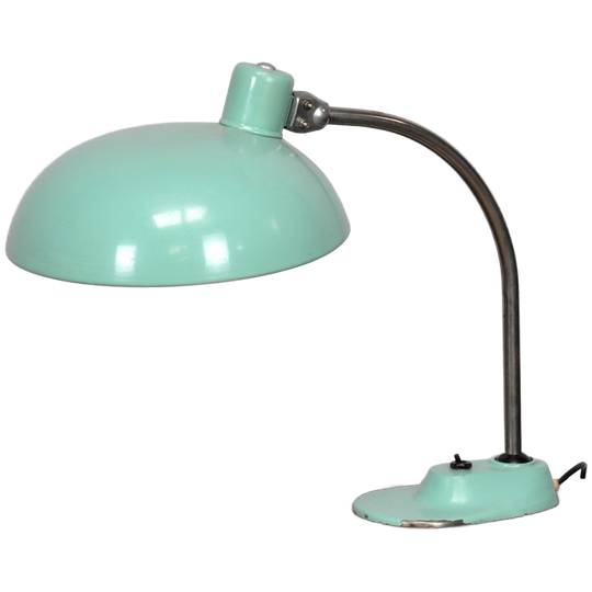 Vintage Bureaulamp In Art Deco / Streamline Moderne Stijl (ca. 1940–1955) 1