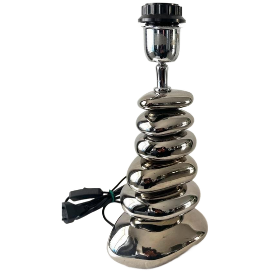 Lampvoet Zilver Steen Aardewerk 1