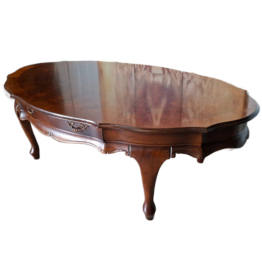 Klassieke Barok Salontafel Met Lades Afm. 150x90cm En 52cm Hoog. 1