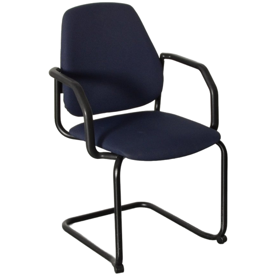 Frontseat Vergaderstoel, Blauw, Sledeframe 1
