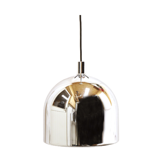 Vintage Chromen Hanglamp In Puristisch Design Van <<<brand>>>, Jaren 70 1