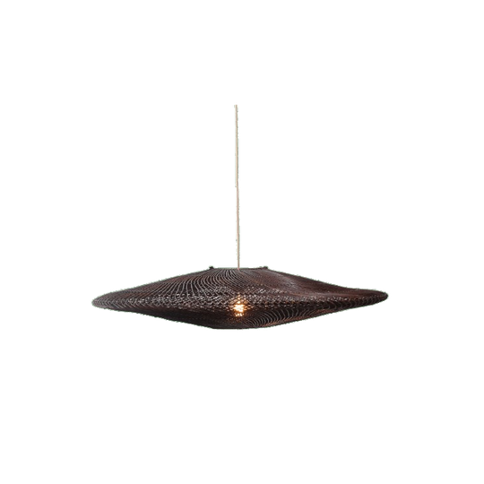 Bamboe Hanglamp Ufo Bruin | L 1