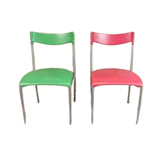 Set Van 2 Vintage Design Italiaans Stoelen Eetkamerstoelen 1