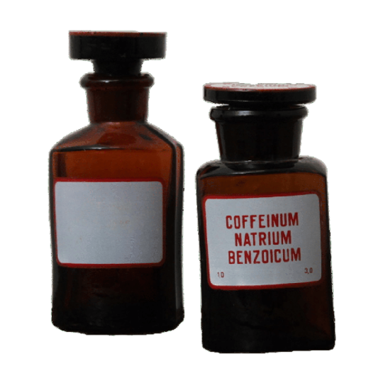 Vintage Apothekers Flesjes Rood | M 1