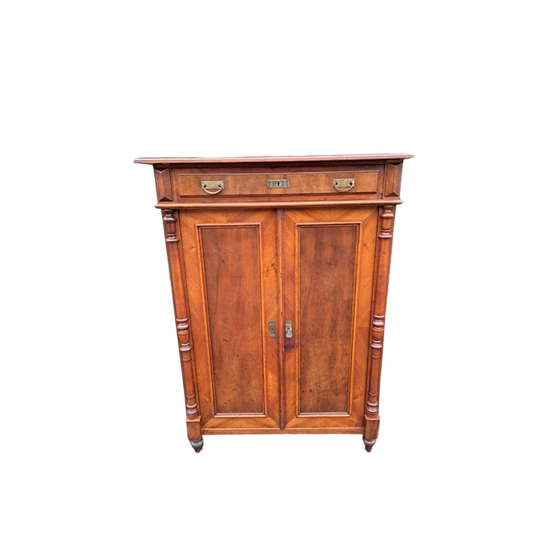 Antieke Vertico, Meidenkast Afm. 100x48cm En 137/171cm Hoog. 1