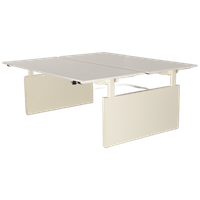 Drentea Benchwerkplek, Wit Blad, (2X) 180 X 75 Cm, Hoogte Instelbaar Onderstel