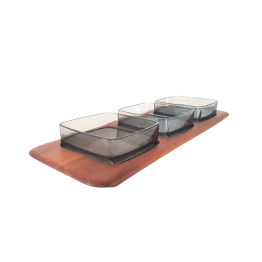 Digsmed Serveer Plank In Teak En Glas 1