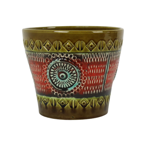 Bloempot Bay Keramik West Germany Geglazuurd Aardewerk 162-17