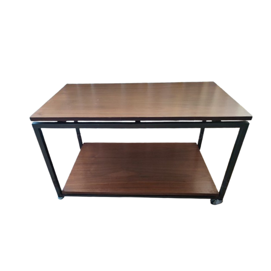 Vintage Bijzet Tafel Trolley Op Wielen Tafeltje Audio Tv 1
