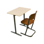 Vintage Schooltafels En Stoelen thumbnail 1