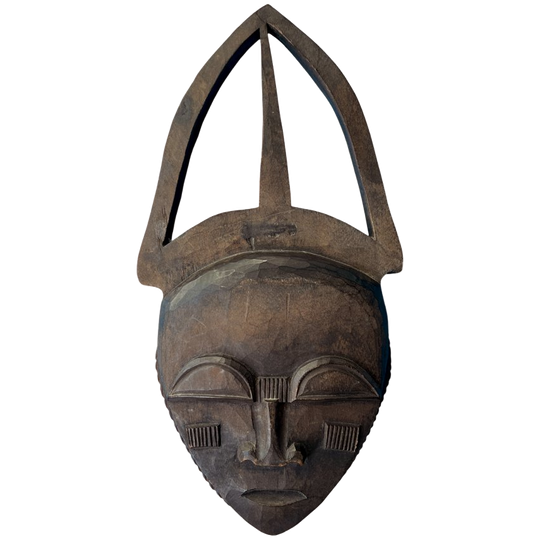 Mid-century Masker Van De Baoulé / Baule (côte D'ivoire) 1