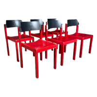 Grote Partij Vintage Houten Canto Design Stoelen Door Schlapp Möbel