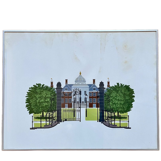 Zeefdruk Op Papier Van Sees Vlag “huis Den Bosch” 1