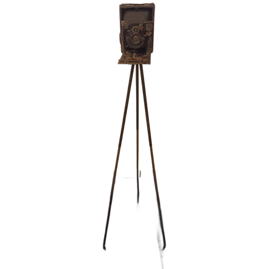 Antieke Contessa Nettel Altura 1921 Balgcamera Op Statief 1