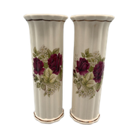 Set Vazen Roos Gouda 2 Stuks