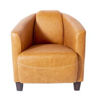 2 X Vintage Fauteuils Aviator Piloten Stoelen Cognac Camel Leer