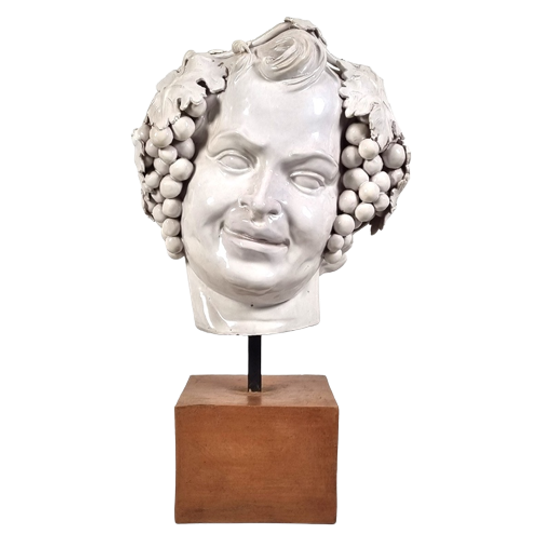 Italiaans Bacchus Hoofd Op Sokkel 67508 1